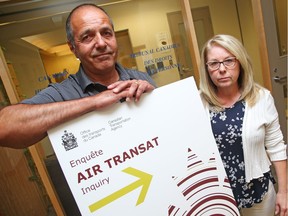 Alan and Patricia Abraham were among three passengers on flight TS507 who testified at a hearing of the Canadian Transportation Agency examining Air Transat's conduct on the evening of July 31 when 20 commercial flights were diverted to Ottawa because of bad weather in Montreal and Toronto.