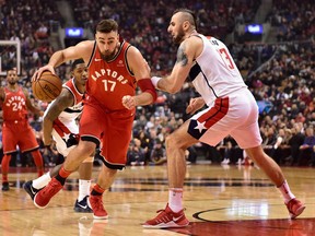 Jonas Valanciunas against the Wizards on Nov. 5, 2017