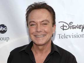 FILE - In this Aug. 8, 2009, file photo, actor-singer David Cassidy arrives at the ABC Disney Summer press tour party in Pasadena, Calif. Former teen idol Cassidy of "The Partridge Family" fame has died at age 67, publicist said Tuesday, Nov. 21, 2017. (AP Photo/Dan Steinberg, File)