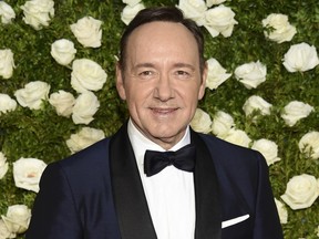 FILE - In this June 11, 2017, file photo, Kevin Spacey arrives at the 71st annual Tony Awards at Radio City Music Hall in New York. Spacey says he is "beyond horrified" by allegations that he made sexual advances on a teen boy in 1986. Spacey posted on Twitter that he does not remember the encounter but apologizes for the behavior. (Photo by Evan Agostini/Invision/AP, File)