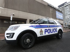 Ottawa Police Services car in Ottawa Thursday Nov 2, 2017.