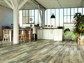 Plankwood from CIOT is a glazed porcelain stoneware that replicates the look of real wood planks while offering the convenience and durability of porcelain tiles. This product, with shading similar to wood planks, lends an amazing natural look when laid onto floors and walls.