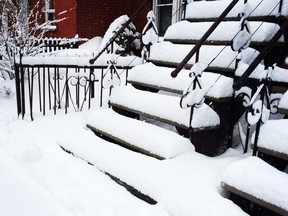 What happens if your landlord closes exterior stairs for winter?