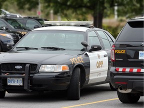 Ontario Provincial Police cruisers.