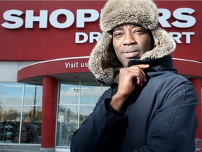 Douglas Addo, outside the Westgate Shoppers Drug Mart.