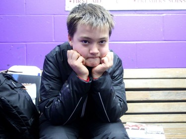 Young Julian Ichikawa, 11, from Japan's Chunichi team, wasn't happy with their close loss to the Osgoode Romans.