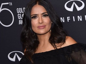 (FILES) This file photo taken on November 15, 2017 shows actress Salma Hayek attending the Hollywood Foreign Press Association (HFPA) and InStyle celebration of the 75th Annual Golden Globe Awards season at Catch LA in West Hollywood. A-lister Salma Hayek on December 13, 2017 joined the scores of actresses to accuse Harvey Weinstein, alleging that the fallen Hollywood mogul sexually harassed her, subjected her to escalating rage and once threatened to kill her."For years, he was my monster," the Mexican-born star wrote in an essay published in The New York Times, detailing the torturous production of the 2002 movie "Frida" that eventually earned Hayek an Oscar nomination for best actress.