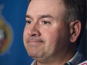 Senators general manager Pierre Dorion faces some tough decisions in whether to shake up the roster with mid-season trades over the next few weeks.