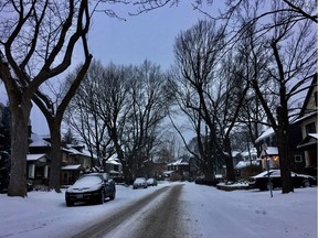 A snowy morning in Ottawa.
