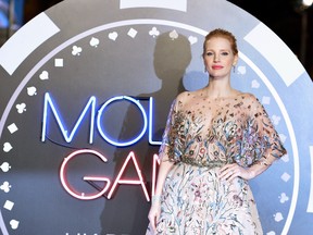 Actress Jessica Chastain attends the 'Molly's Game' U.K. premiere held at Vue West End on December 6, 2017 in London. (Jeff Spicer/Getty Images)