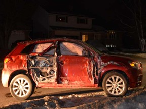 Kingston woman charged with impaired driving after continuing to drive after rolling her car.
