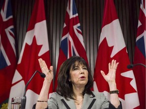 Ontario Auditor General Bonnie Lysyk. You'd throw your hands up too, if you were her.