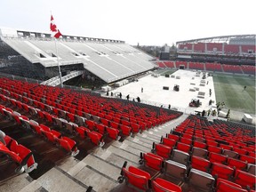 The NHL100 Classic rink was taking shape this week at Lansdowne Park.