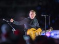 Bryan Adams entertains following the second period as the Ottawa Senators take on the Montreal Canadiens in the 2017 Scotiabank NHL 100 Classic outdoor hockey game at TD Place in Ottawa.  Photo by Wayne Cuddington/ Postmedia