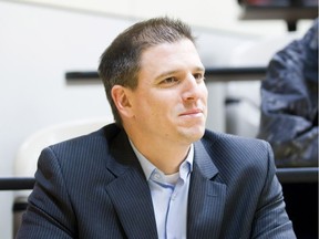 Andrew Tinnish in a 2011 photo from an appearance at Brock University in St. Catharines, Ont.