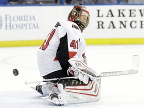 Ottawa Senators goalie Craig Anderson (41).