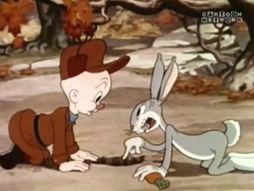 Bob Given's version of Bugs Bunny first appeared in the 1940 cartoon "A Wild Hare." (Video Screenshot)