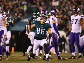 Philadelphia Eagles' Zach Ertz is one of the best tight ends in the NFL. (GETTY IMAGES)
