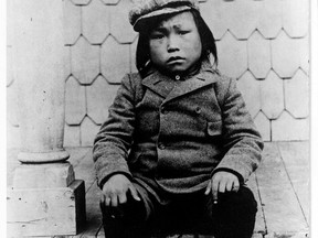 Seven-year-old iniut boy named Minik, who was delivered to the New York Museum of Natural Hisory by explorer Robert E. Peary in 1897.