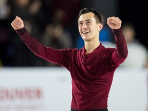 Patrick Chan earned his 10th Canadian title at the 2018 National Skating Championships in Vancouver on Saturday. (The Canadian Press)