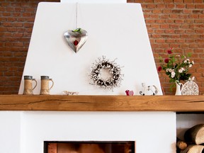 Rustic Fireplace