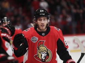Senators winger Mike Hoffman is garnering plenty of attention from clubs seeking to trade for a forward. (Getty Images)