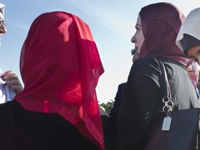 File photo of women wearing hijabs