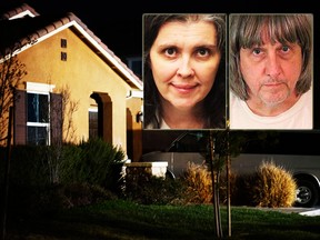 The home where a couple was arrested after police discovered that 13 people had been held captive in filthy conditions with some shackled to beds with chains and padlocks is shown Jan. 15, 2018 in Perris California. David Allen Turpin and his wife Louise Anna Turpin were charged with torture and child endangerment after a 17 year old escaped the residence and contacted the police. Twelve others, ranging in age from two to 29, were discovered emaciated and malnourished in the home. (Photo by Sandy Huffaker/Getty Images)