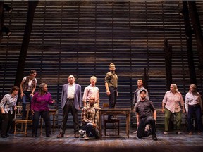 The cast from Come From Away is shown in this undated handout photo.