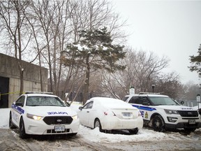 Ottawa Police Service's major crime department are investigating after a man's body was found in a vehicle on Northview Road Sunday Feb. 11, 2018.