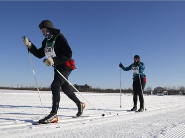 Skiers take part in the Gatineau Loppet 27K classic race on Saturday. Patrick Doyle/Postmedia
