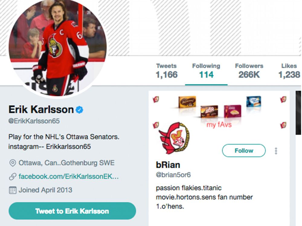 A hockey fan remade the Senators' logo as Erik Karlsson and it's absolutely  fantastic - Article - Bardown