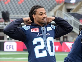 Rico Murray poses for a photo before the 2017 Grey Cup game in Ottawa.