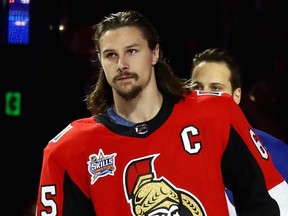 Erik Karlsson of the Ottawa Senators.  (BRUCE BENNETT/Getty Images)