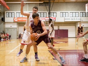 Brody Maracle thoroughly dismantled York in the blocks has the uOttawa Gee-Gees captured the second seed in the Ontario University Athletics playoffs by clubbing the Lions 82-54 on Saturday. (Greg Mason photo)