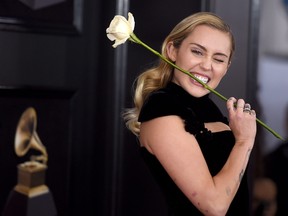 Miley Cyrus attends the 60th Annual GRAMMY Awards at Madison Square Garden on January 28, 2018 in New York City. (Jamie McCarthy/Getty Images)