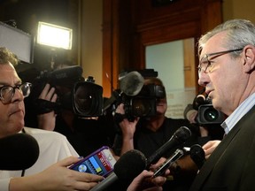 Ontario PC party MPP Randy Hillier arrives for a meeting to pick an interim leader to lead them into the June provincial election at Queen's Park in Toronto on Friday, January 26, 2018. THE CANADIAN PRESS/Nathan Denette