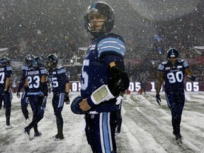 Ricky Ray during the Grey Cup in November, 2017