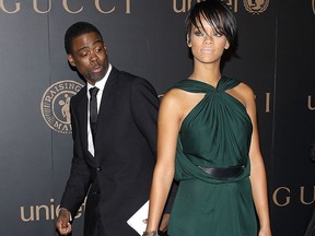 Chris Rock and Rihanna attend a reception to benefit UNICEF hosted by Gucci during Mercedes-Benz Fashion Week Fall 2008 at The United Nations on Feb. 6, 2008 in New York City. (Stephen Lovekin/Getty Images for IMG)