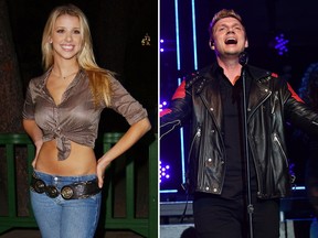 Melissa Shuman and Nick Carter are seen in a combination shot. (Robert Mora/Getty Images/Dia Dipasupil/Getty Images for iHeart Media)