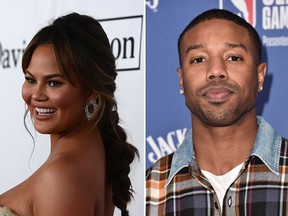 Chrissy Teigen and Michael B. Jordan. (Getty Images)