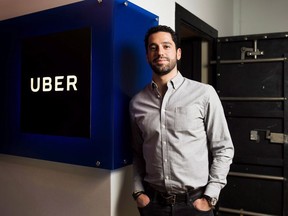 Uber Canada's recently-appointed general manager Rob Khazzam poses for a photograph in Toronto on Wednesday, January 17, 2018.