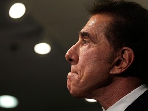 This March 15, 2016, file photo shows casino mogul Steve Wynn during a news conference in Medford, Mass. . (AP Photo/Charles Krupa, File)