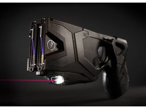 The Ottawa Police Service wants to buy 100 of the X2 model at $195,938 from M.D. Charlton Co. Ltd. Photo shows Taser X2 model, which has laser sighting system and holds two cartridges.