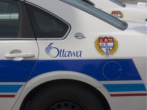 Ottawa Police Services car near downtown.