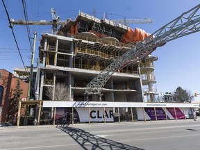 Claridge Icon condominium construction site at the intersection of Preston Street and Carling Avenue in Ottawa. March 26,2018.