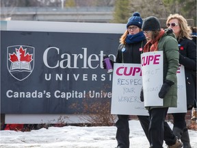 Carleton University support staff have gone on strike and are out on the picket lines for the foreseeable future.
