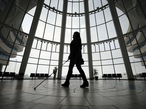 In this file photo, Bernadine Nielsen walks through the First Nations University of Canada Regina Campus on Saturday, April 13, 2013, in Regina, Sask.