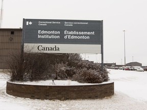 Exterior pictures of the Edmonton Institution, which is a maximum security federal institution located in the northeastern part of Edmonton on Thursday, Jan. 25, 2018.