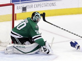 Dallas Stars goalie Ben Bishop (30) will be on the ice against the Sens on Friday, March 16.